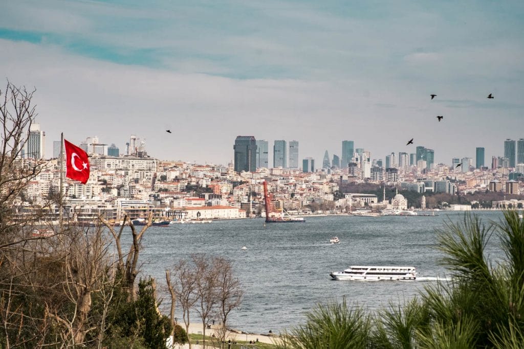 View over the Bosphorus in Istanbul