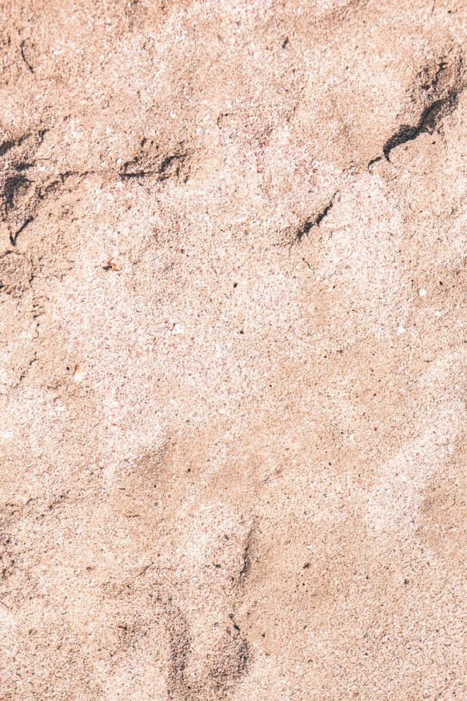 Pink sand at Falasarna beach