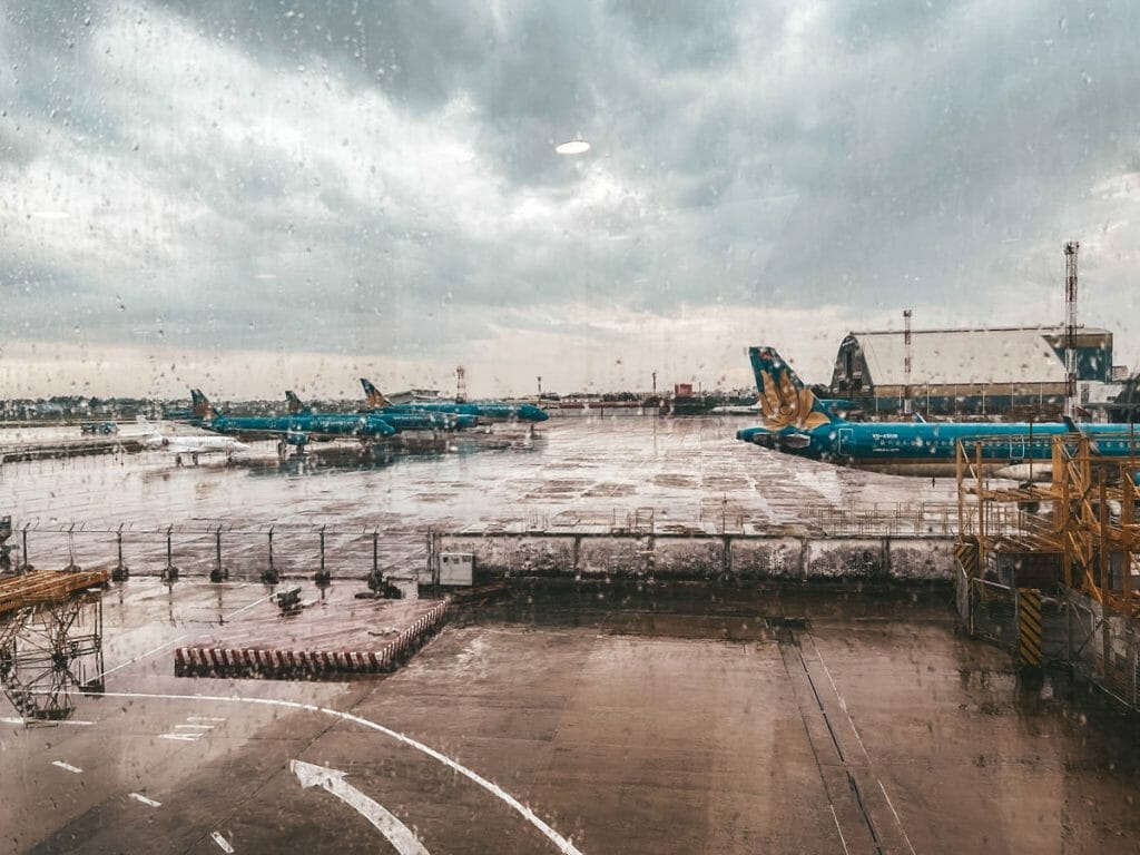 Vietnam Airlines Dreamliner at Frankfurt Airport