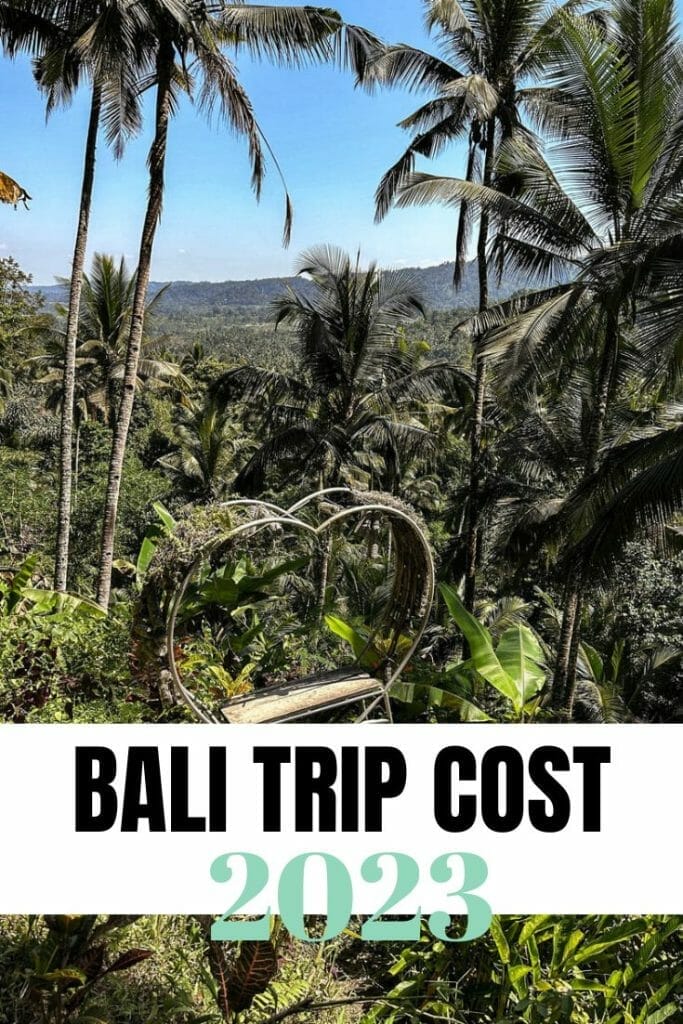 bali trip cost for two